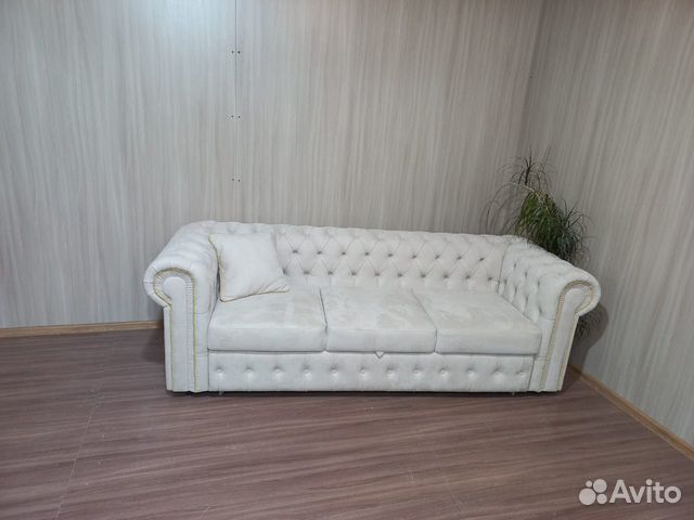 Кожаный диван честер объявление продам