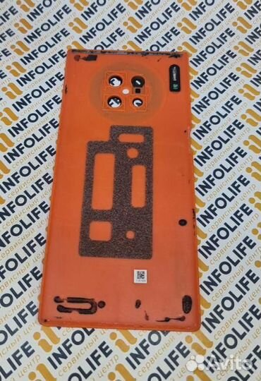 Задняя крышка для Huawei Mate 30 Pro оранжевая б/у