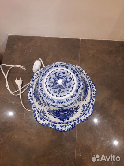 Светильник гжель фарфор и вазы Китай