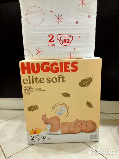 Подгузники Huggies Элит Софт 1,2,3,4,5