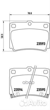Колодки тормозные дисковые задн. mitsubishi GAL