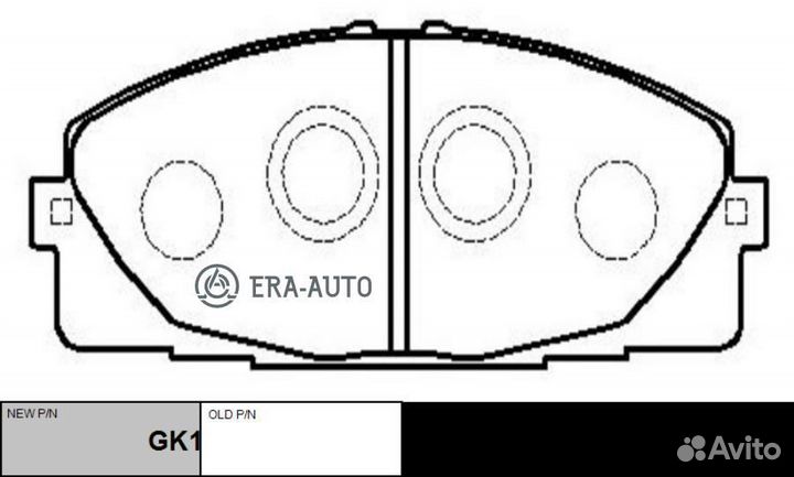 CTR GK1172 GK-1172 колодки дисковые перед\ Toyota