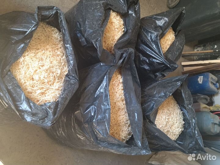 Опилки стружка в мешках