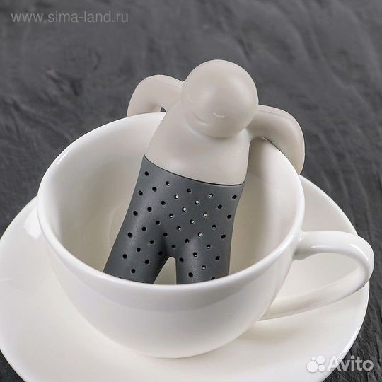 Ситечко для чая Доляна «Человечек», цвет микс