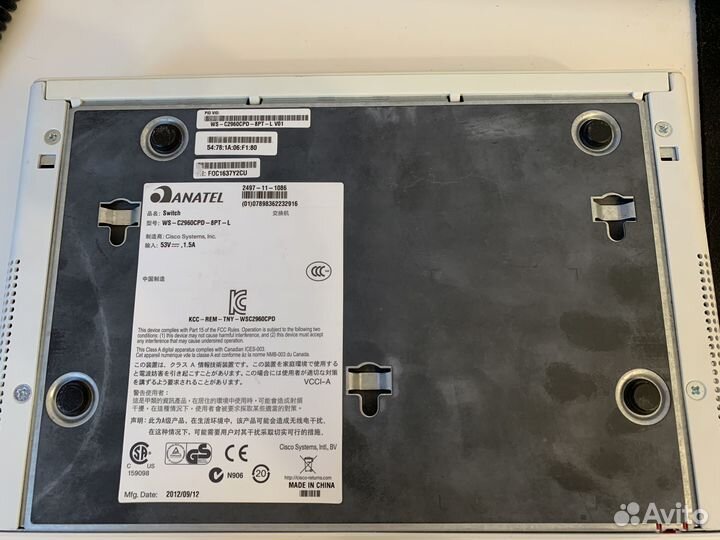 Cisco ws-c2960cpd-8pt-l