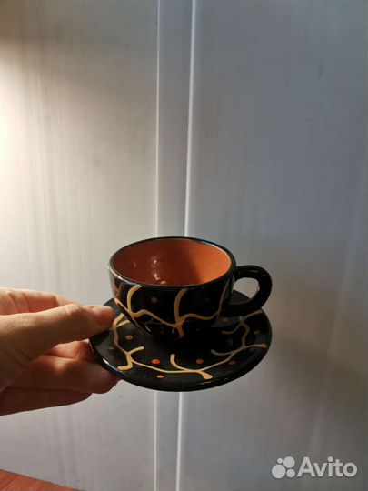 Кофейный набор глина винтаж Болгария новый