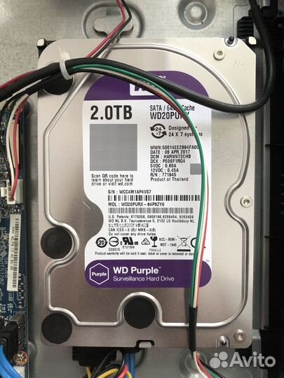 Жесткий диск WD Purple, WD20purx, 2tb