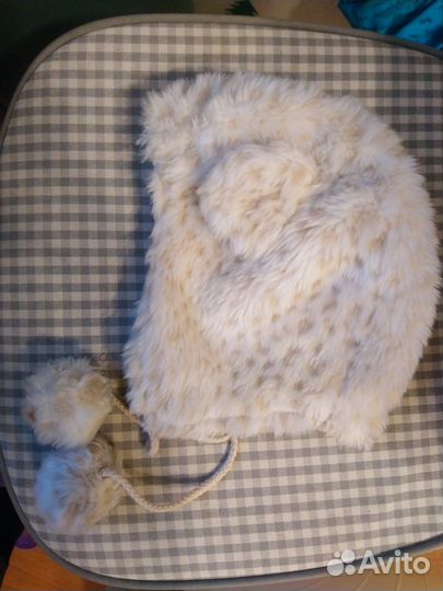 Шапка riverislen плюшевая с ушками