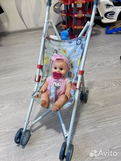 Детская коляска для кукол и пупс
