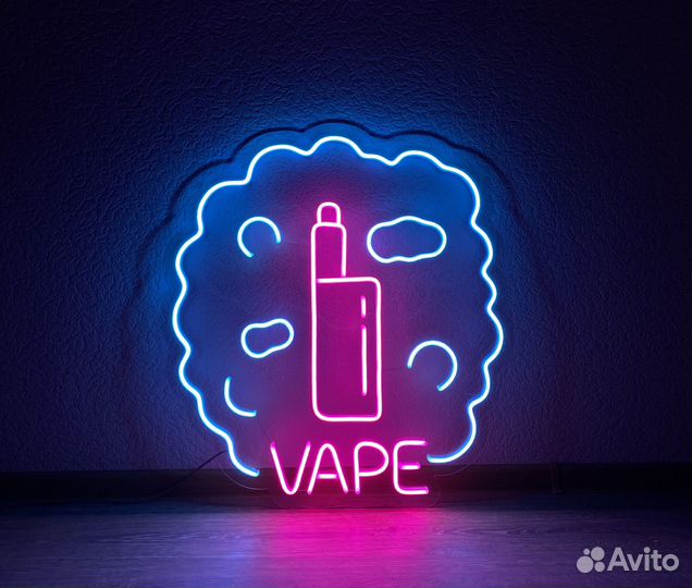 Неоновая вывеска из гибкого неона