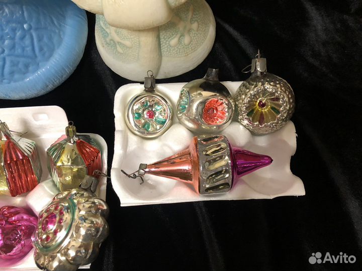 Елочные игрушки СССР дед мороз снегурочка