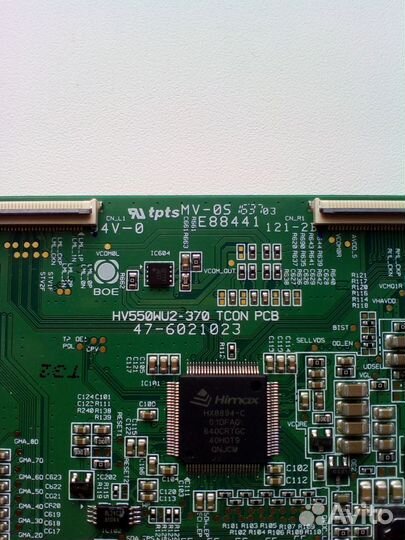 T-con HV550WU2-370 tcon PCB от Sony KDL-55WD655