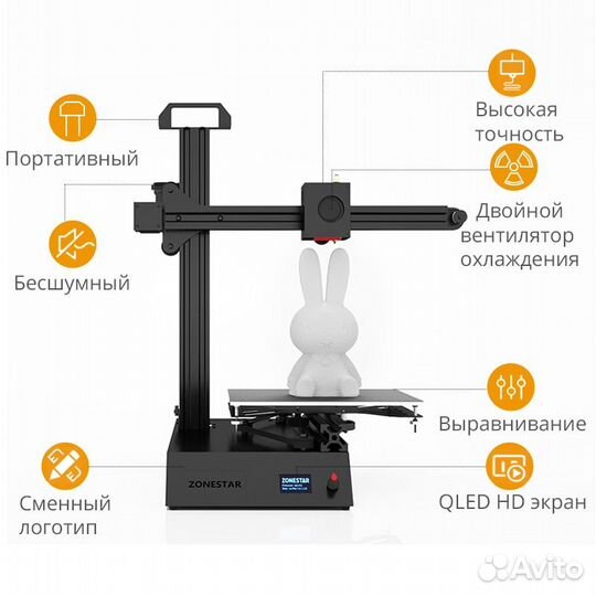 Новый 3D-принтер kingroon KP3S, 180х180х180 мм