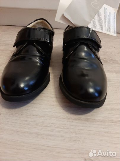 Туфли школьные для мальчика натуральная кожа 37
