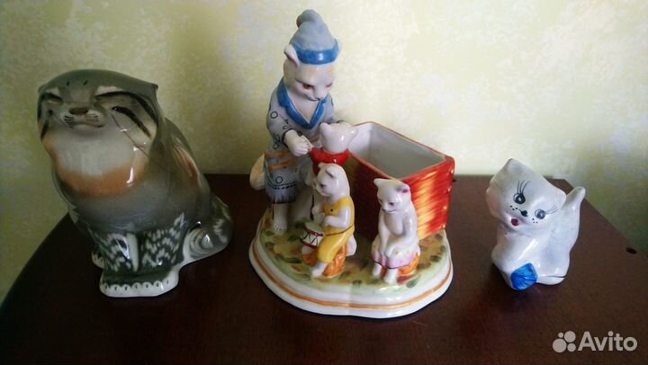 Кошка котик кот котенок коллекция фарфор