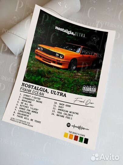 Постер Frank Ocean - Nostalgia, Ultra