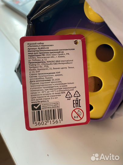 Котенок в переноске