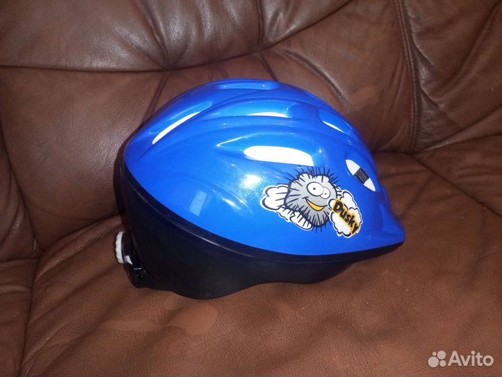 Детский велошлем, размер 52-56 с защитой
