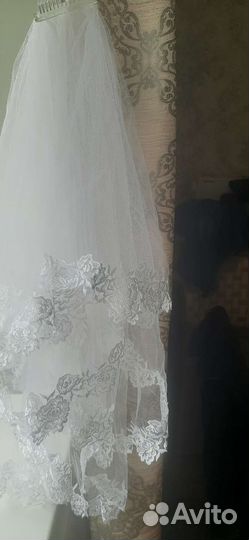 Свадебная фата новая