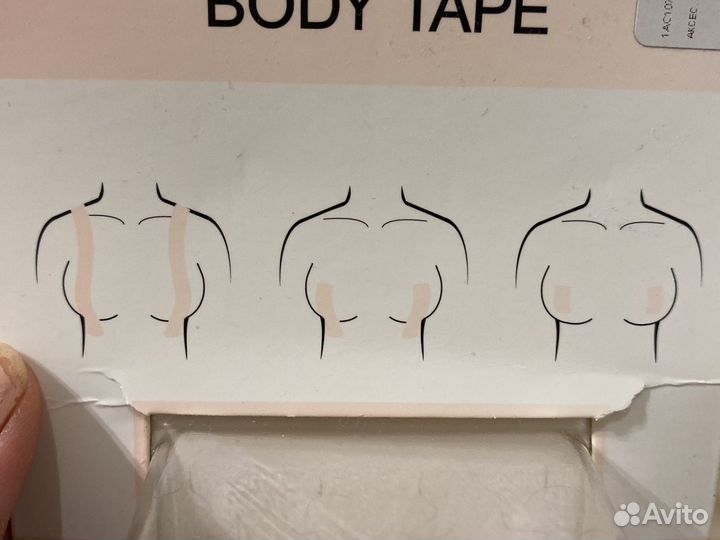 Лента и стики для открытых платьев (декольте)