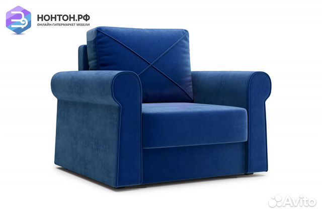 Кресло еврокнижка Лира темно-синее