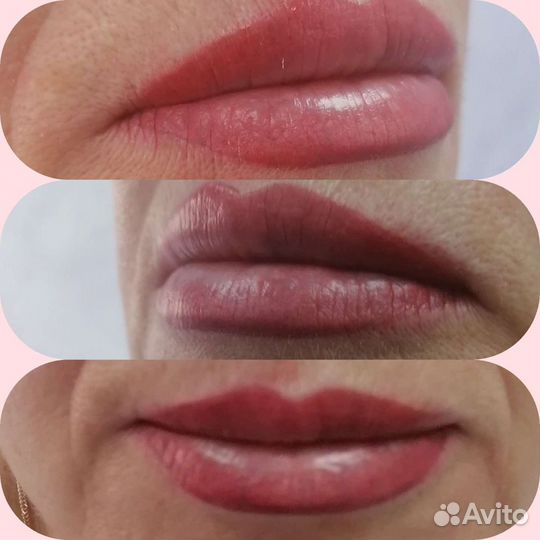 Перманентный макияж брови и губы