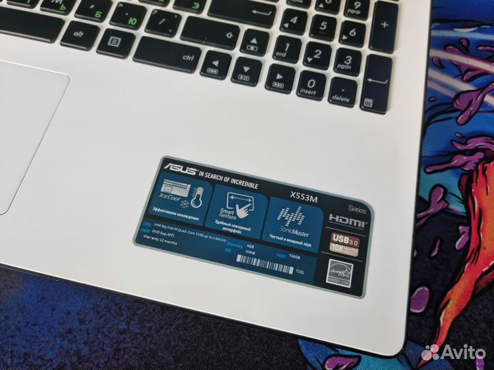 Asus 4 ядра/8GB/HD/SSD 128