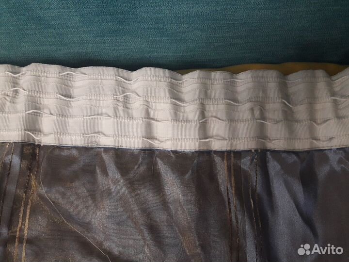 Шторы (портьеры) органза ш 3.35 (2шт), в 2.47