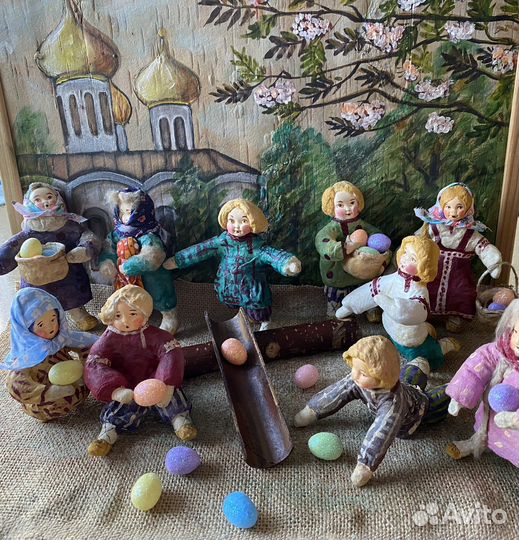 Композиция « Катание яиц