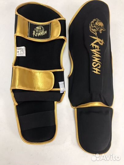 Щитки голень-стопа кожаные Revansh