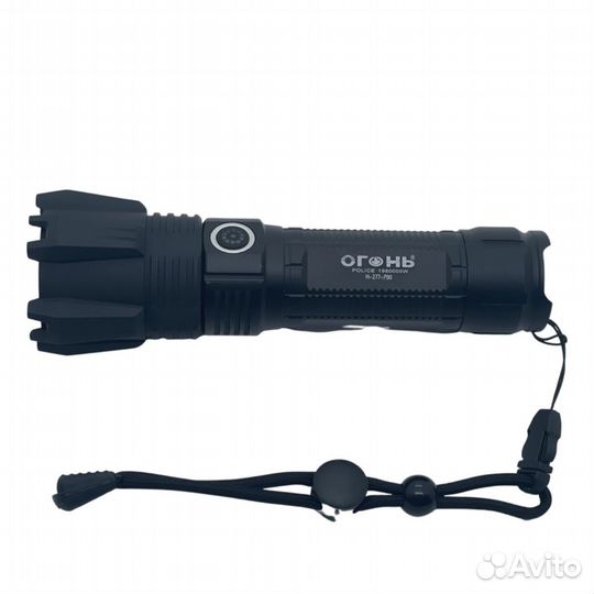 Мощный фонарь желтый свет (3000К) XHP90, новый