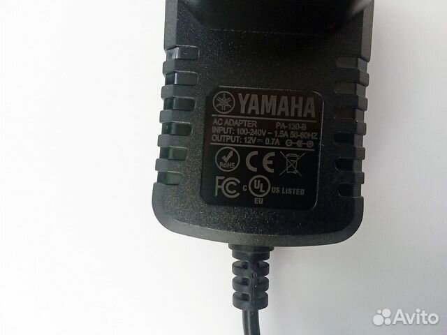 Блок питания синтезатора Yamaha PSR-EW300 (PA-130)