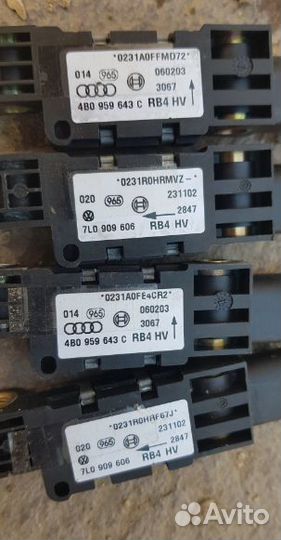 Датчик удара AirBag Touareg ауди Q7 Каен Cayenne