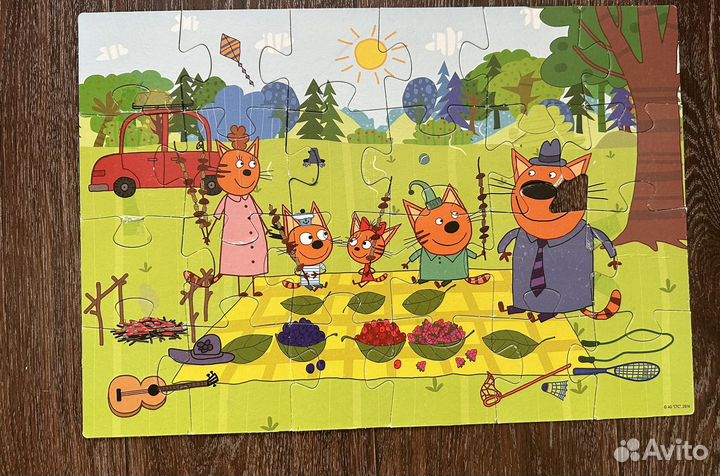 Крупные пазлы 24 шт, 6 наборов