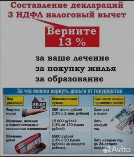 Получить налоговый вычет