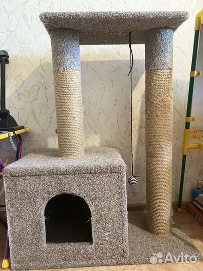 Когтеточка домик для кошки бу