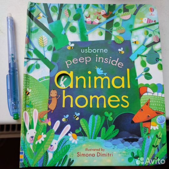 Детская книга Usborne Animal homes