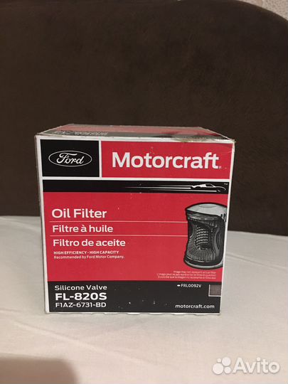 Фильтр масляный motorcraft FL 820S