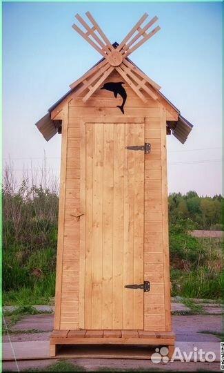 Уличный туалет деревянный JKT228