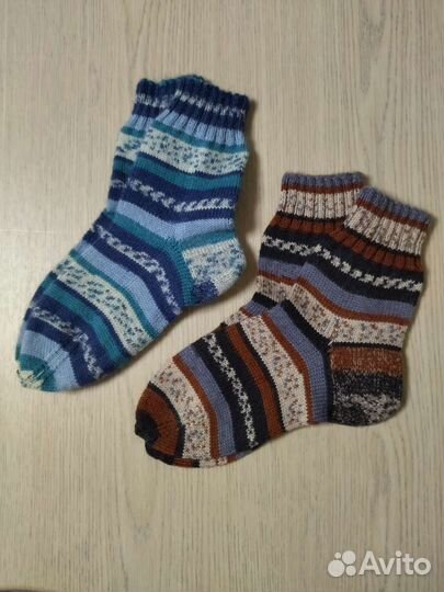 Носки вязаные ручная работа шерстяные