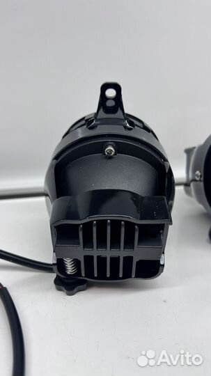 Линзованные противотуманные фары на Приору