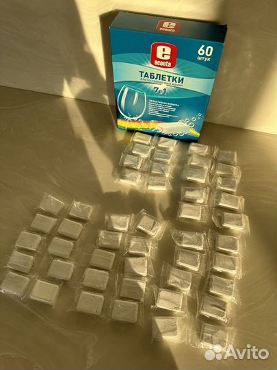 Таблетки для посудомоечных машин econta