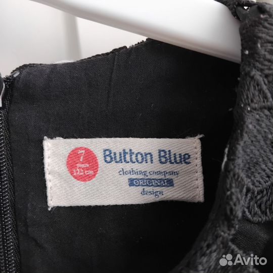 Платье button blue 122