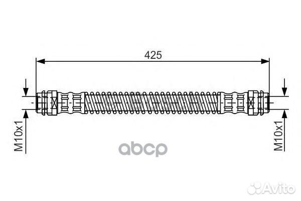 Шланг тормозной зад прав/лев 1987476330 Bosch