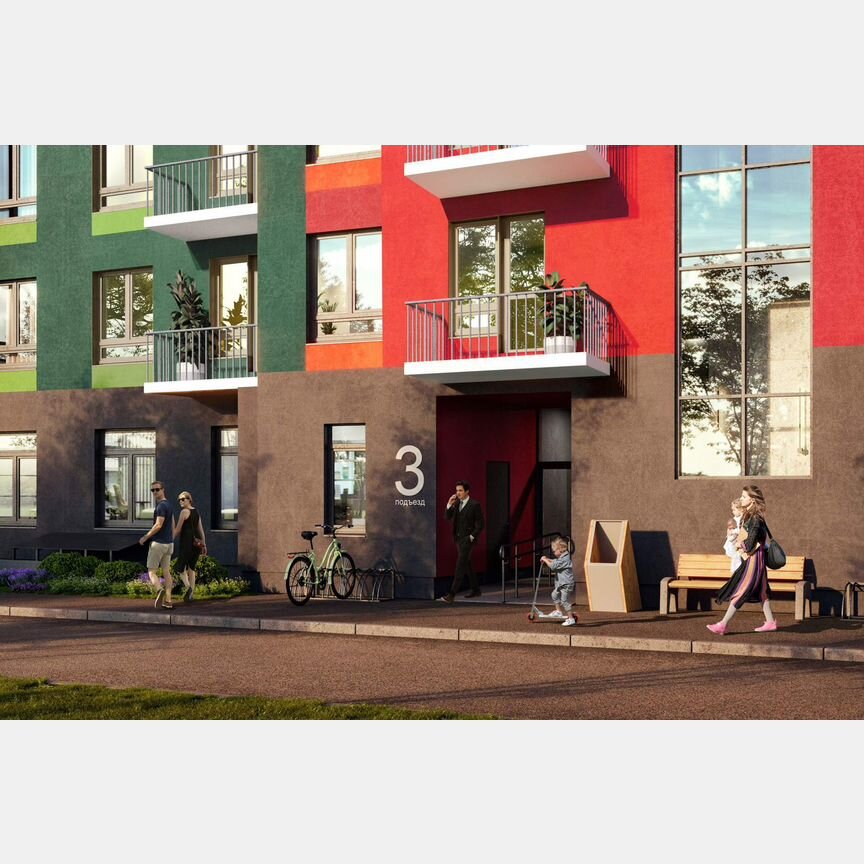 2-к. квартира, 56 м², 4/5 эт.