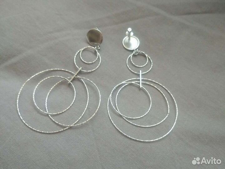 Серьги из серебра