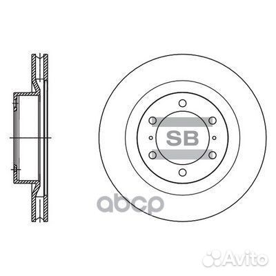 Диск тормозной toyota land cruiser 10- SD4090 S