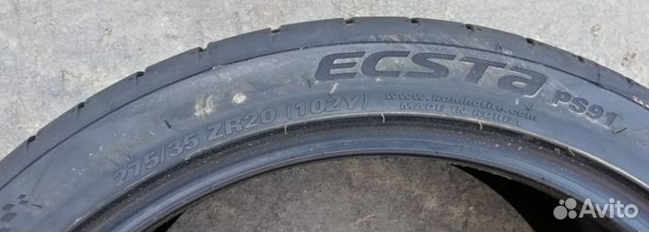 Kumho Ecsta PS91 275/35 R20 и 285/35 R20 104Y