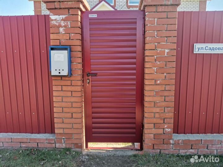 Калитка с ролетным профилем