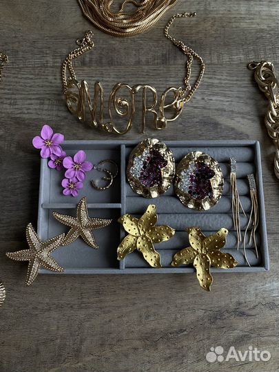 Серьги в стиле zara новые